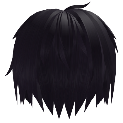 emo anime protagonist boy hair messy purple Roblox item