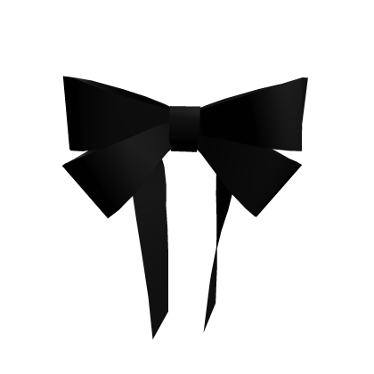 Cute Moe Decora Bow Ribbon Hair Clip Front (Black) Roblox item