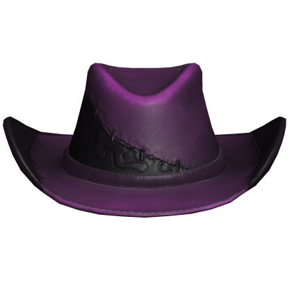 Purple Stitch Cowboy Hat