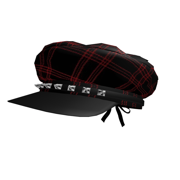 Plaid Goth Newspaper boy Hat