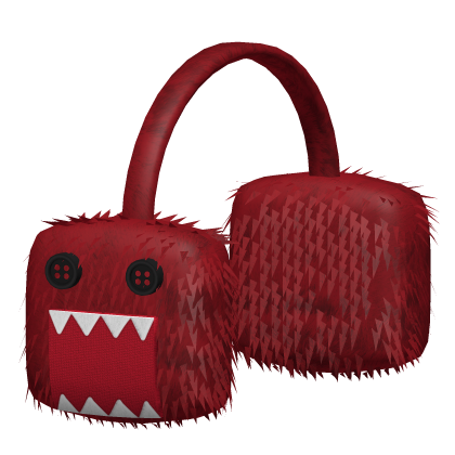 Fuzzy Beast Bear Headphones (Red)