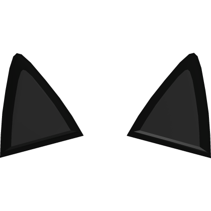 ♡ cute kitty ears recolor in black Roblox item