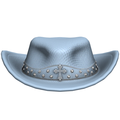 Blue Cross Studded Cowboy Hat Roblox item