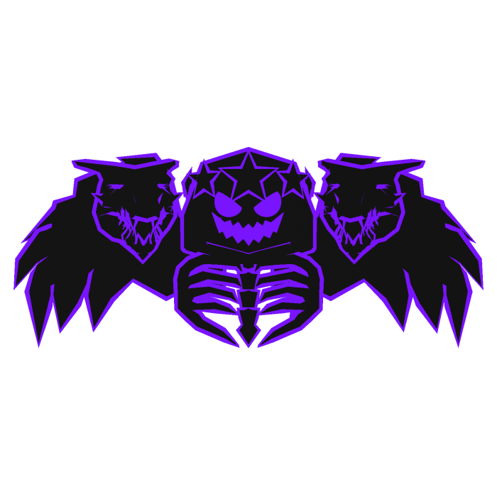 Cartoony Purple Hood Star Dragon Wings Combo