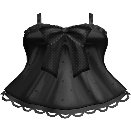 gothic emo black ruffle polka dot lace dress Roblox item