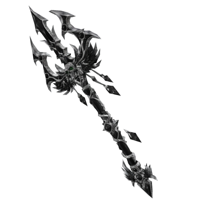 Black Silver Skull Trident Gothic  Roblox item