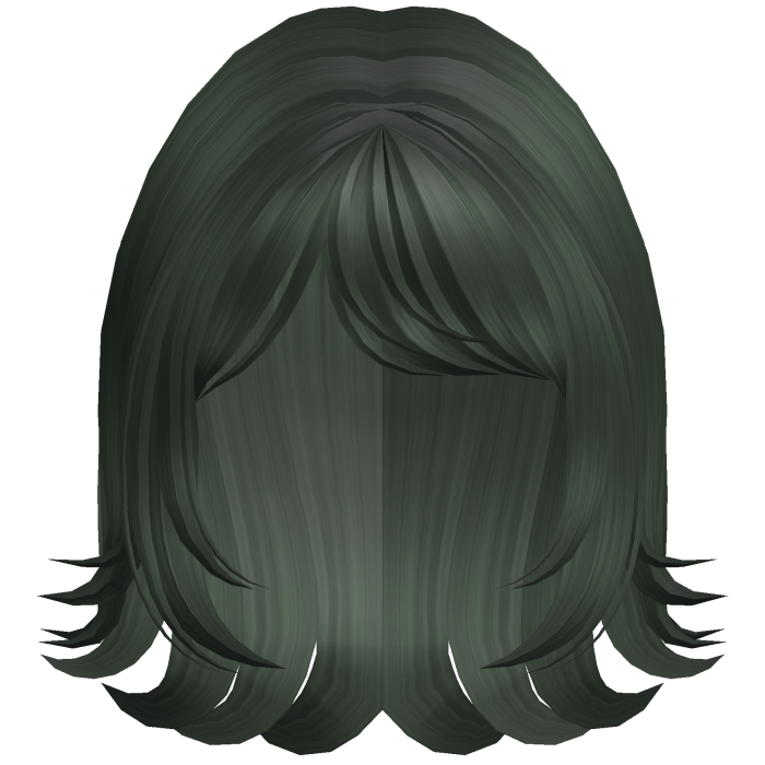 Soft Flipped Short Bob (Dark Green)