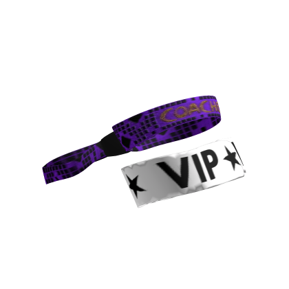 Purple Coachella Festival Wristband w/ VIP Pass 