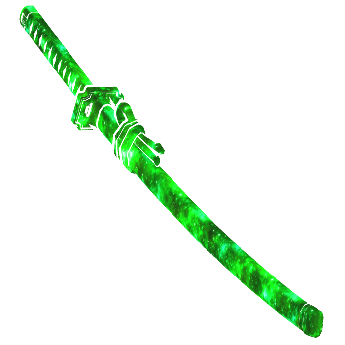 Cartoony Green Galaxy Katana🌌