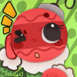 Strawberry cow loves strawberry milk