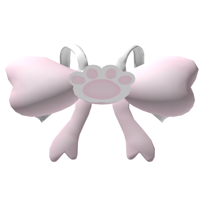 cutesy kawaii bow dog paw backpack