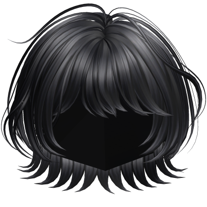 Fluffy Layered Bob Hair (Black.ver)