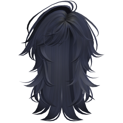 Wispy Layered Hair (Dark Blue)
