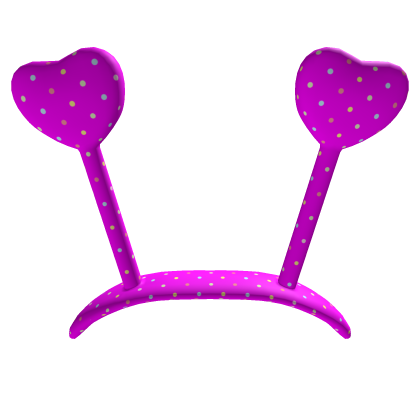 tweencore cute polkadot heart bopper headband