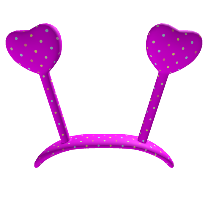tweencore cute polkadot heart bopper headband