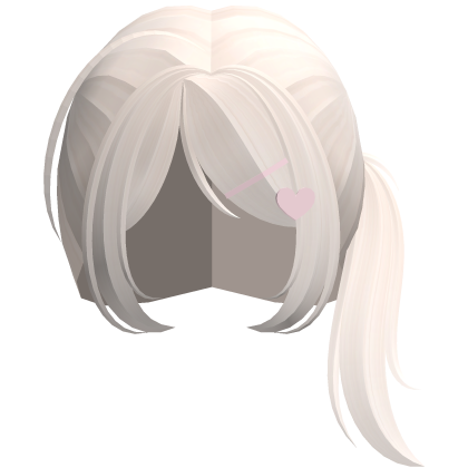 Cute Kawaii Side Ponytail w Clips in Blonde Roblox item