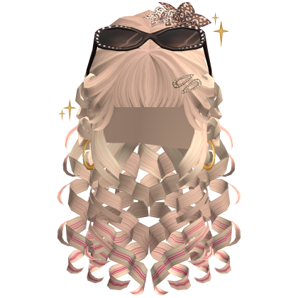 Blonde Y2K Layered Curly Pigtails Hair