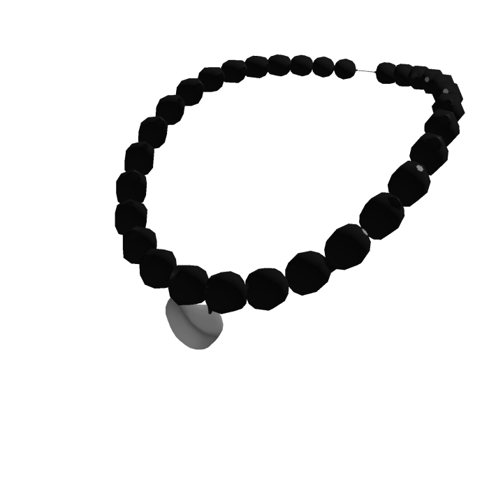 Black Pearl Heart Necklace