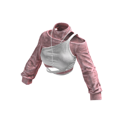 Pink & White Utility Core Longsleeve Top