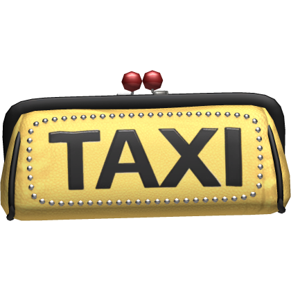 2000s McBling Classy Taxi Clutch Bag (Yellow)