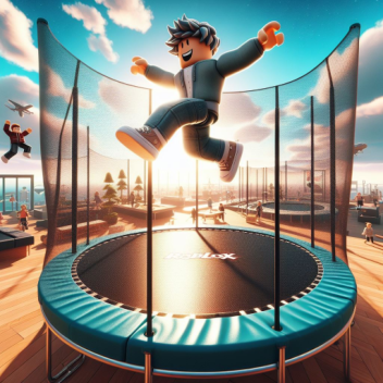 Trampoline parkour Obby