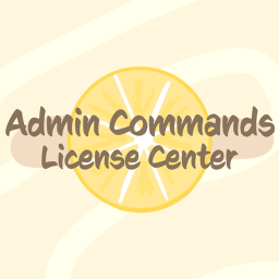 Admin Commands License Center