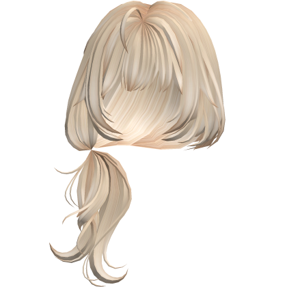 Messy Anime Low Ponytail Hair - Blonde Roblox item