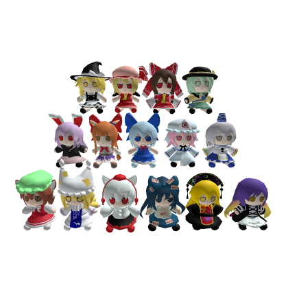 Low-Poly Fumo Collection