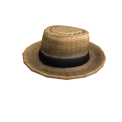 Wide-brimmed Straw Cap Roblox item