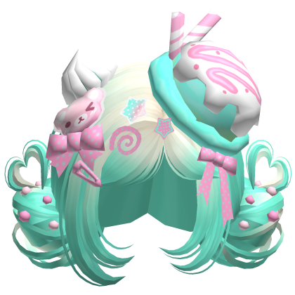 ♡ Ice Cream Girly Buns (Cream Soda)