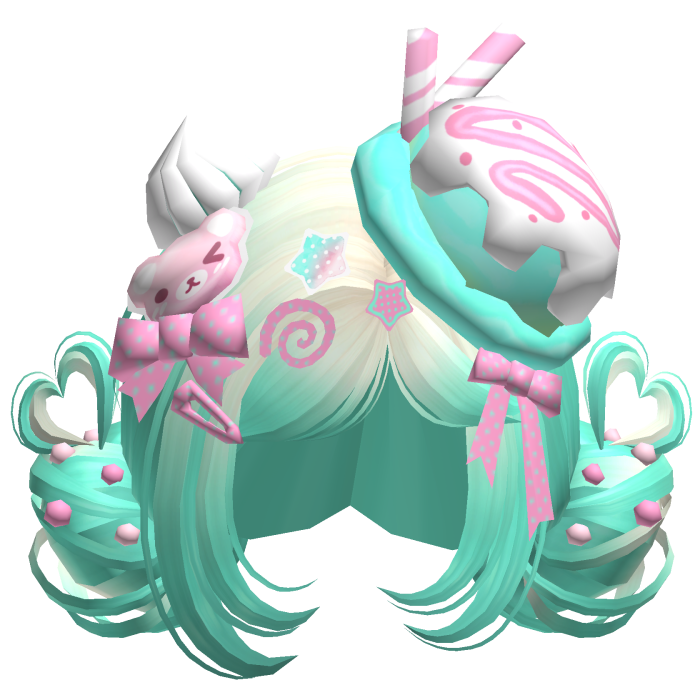 ♡ Ice Cream Girly Buns (Cream Soda)