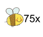75 bees