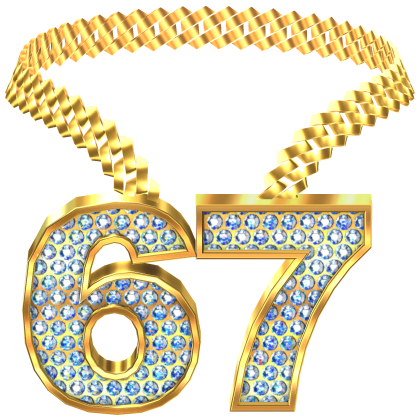 gold 67 chain necklace thumbnail