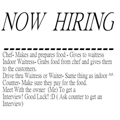 Interview Now hiring BLOXBURG Roblox decal