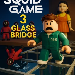 JUMP 100 GLASS BRIDGES AND GET 10,000 ROBUX SQUID  icon