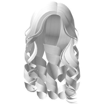 ♡ White Long Curly Beach Princess Roblox item