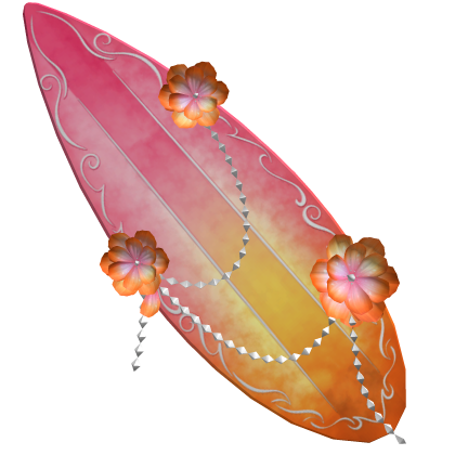 Stylish Summer Surfboard - Pink/Orange