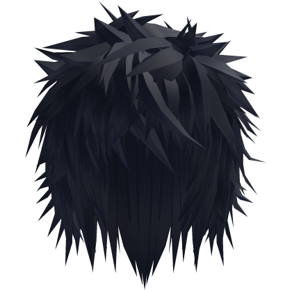 midnight blue gothic messy emo boy hair