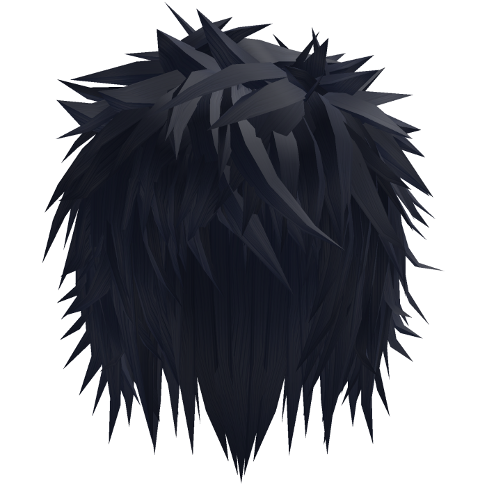 midnight blue gothic messy emo boy hair
