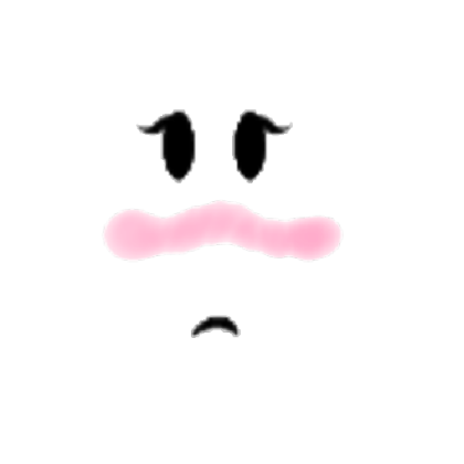 blushing dawwwww transparent Roblox decal