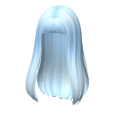 -',ৎ Chop Blunt Bangs in Soft Blue