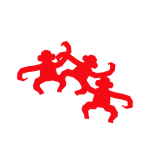 Monkey Toys Abstracted