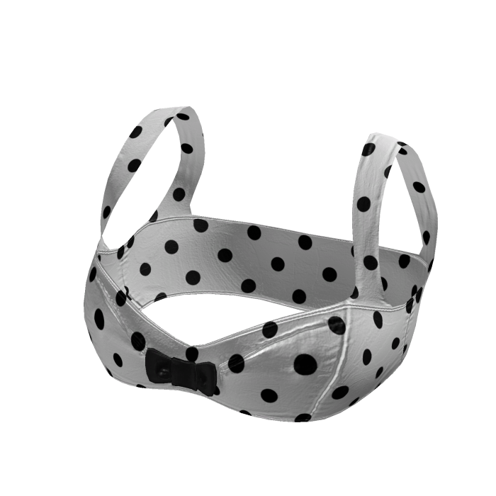 Teddy Bow Bralette Tank Top (Polka Dot)