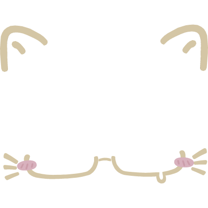 𖹭 kawaii yellow kitty blush glasses ears whisker