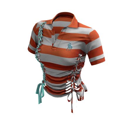 Braided Cutout Polo Shirt (Juno)