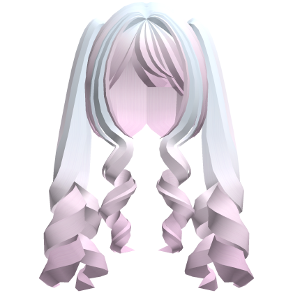 cute moe swirly long unicorn pigtails Roblox item