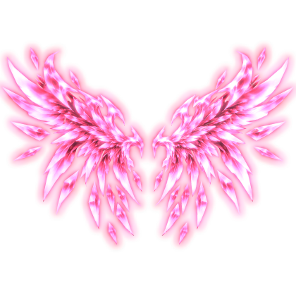 [EMISSIVE] Neon Glowing Angel Wings (Pink) Roblox item