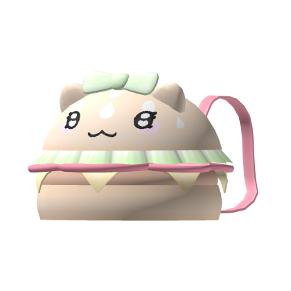 Kawaii burger backpack Roblox item