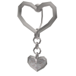 Y2K Silver Heart Belly Piercing