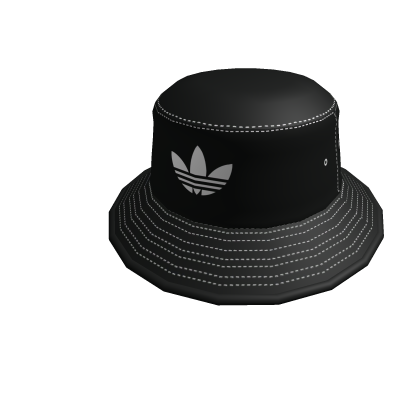 adidas Toon White on Black Bucket Hat